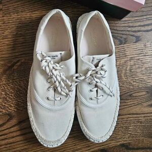 Kate Spade Beige Canvas Sneakers